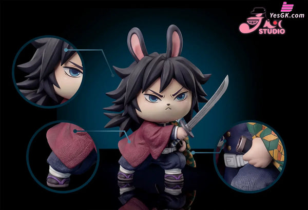 Chiikawa Q Version Series #2 Usagi Cosplay Giyu Statue - Qi Xiang Studio [Pre-Order] - Full Payment / B Version