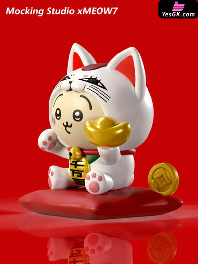chiikawa Usagi cos Turbo Granny Lucky Cat Ornament GK Statue - MOCKING Studio [Pre-Order] Cartoon