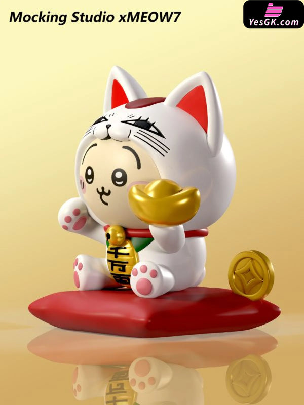 chiikawa Usagi cos Turbo Granny Lucky Cat Ornament GK Statue - MOCKING Studio [Pre-Order] Cartoon