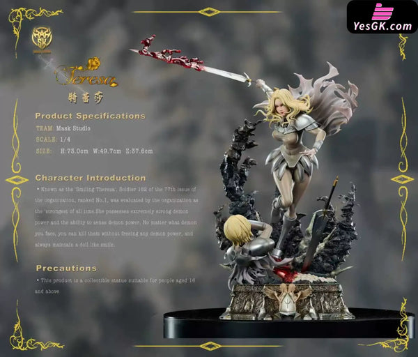 Claymore Teresa GK Statue - Mask Studio [Pre-Order] - Others