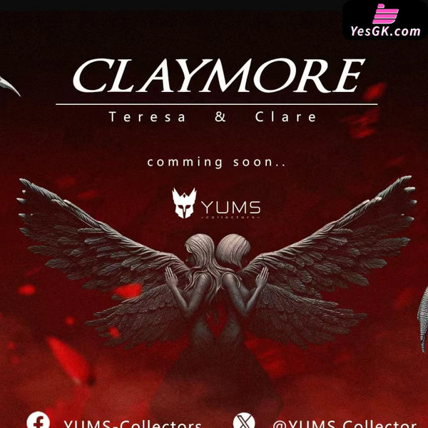 Claymore Twin Goddesses Teresa & Clare 1/4 GK Statue - YUMS-Collectors Studio [In-Stock] - Others