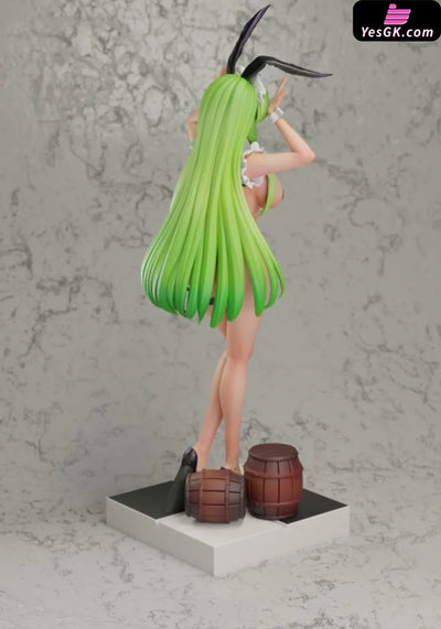 Code Geass Tavern Bunny Girl C.C. GK Statue - Green Tea Studio [Pre-Order] Deposit / Swimsuit / Black Color Others