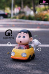 Crayon Shi-chan Shinnosuke on a Joyride GK Statue - BABEQ TOYS Studio [Pre-Order] Deposit Crayon Shin-chan