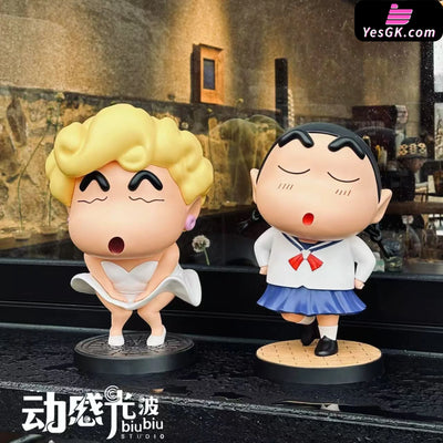Crayon Shin-chan 35cm Monroe Shin-chan & JK Shin-chan GK Statue - biubiu Studio [Pre-Order] Crayon Shin-chan