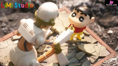 Crayon Shin-chan and Robot Dad Q Version GK Statue - LiMi Studio [Pre-Order] Crayon Shin-chan