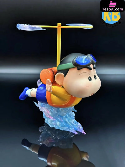 Crayon Shin-chan Bamboo Dragonfly Shinnosuke Nohara GK Statue - Chun Ri Bu Studio [Pre-Order] Deposit / Red clothes
