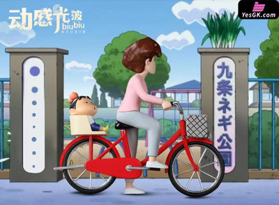 Crayon Shin-chan Bicycle Misae Nohar & Shinnosuke GK Statue - Biubiu Studio [Pre-Order] Deposit Crayon Shin-chan