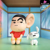 Crayon Shin chan Eavesdropping Shin chan & Shiro GK Statue NIUZI Studio [Pre Order] Crayon Shin chan