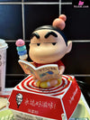 Crayon Shin-Chan Get Punched Shinnosuke Series #3 Grovel #4 Read Resin Statue - Biubiu Studio