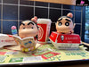 Crayon Shin-Chan Get Punched Shinnosuke Series #3 Grovel #4 Read Resin Statue - Biubiu Studio