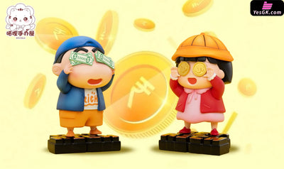 Crayon Shin-Chan & Get Rich Chibi Momoko Sakura Statue - Miao Li Studio [In-Stock] Full Payment / A