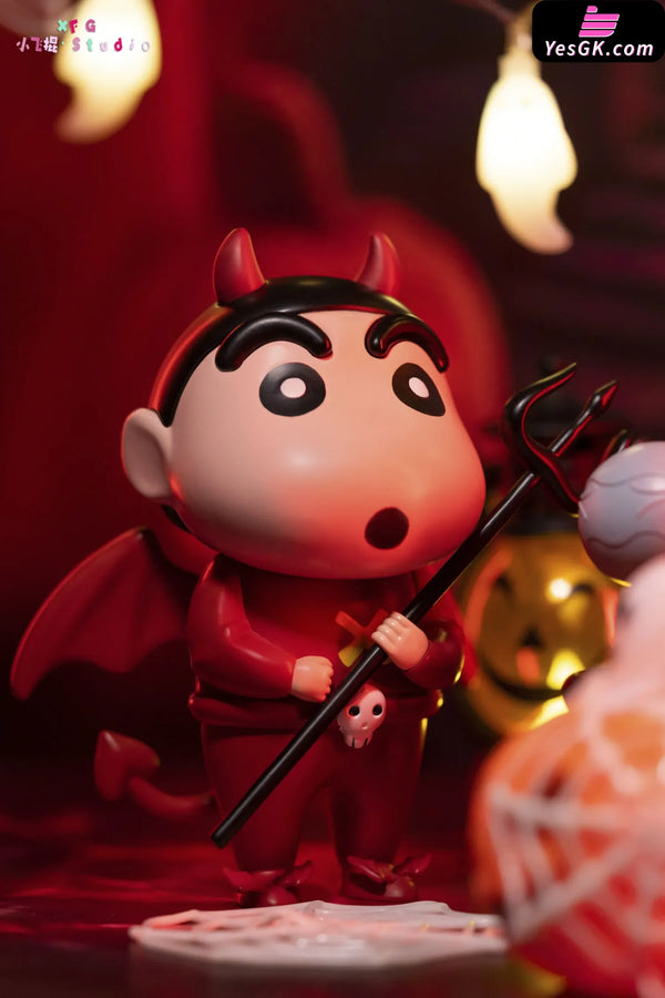 Crayon Shin-chan Halloween Demon Shin chan Iron Pot Stewed Masao GK Statue - XFG Studio [In-Stock] - Full Payment