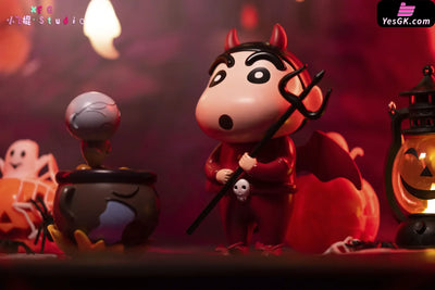 Crayon Shin-chan Halloween Demon Shin chan Iron Pot Stewed Masao GK Statue - XFG Studio [In-Stock] - Full Payment