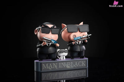 Crayon Shin-chan Men in black pop GK Statue - Chao She Studio [In-Stock] Full Payment Crayon Shin-chan