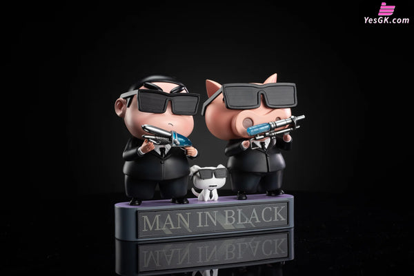 Crayon Shin-chan Men in black pop GK Statue - Chao She Studio [In-Stock] Full Payment Crayon Shin-chan