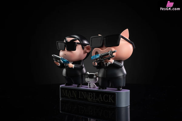 Crayon Shin-chan Men in black pop GK Statue - Chao She Studio [In-Stock] Full Payment Crayon Shin-chan