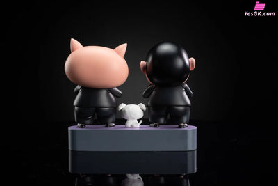 Crayon Shin-chan Men in black pop GK Statue - Chao She Studio [In-Stock] Full Payment Crayon Shin-chan