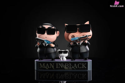 Crayon Shin-chan Men in black pop GK Statue - Chao She Studio [In-Stock] Full Payment Crayon Shin-chan