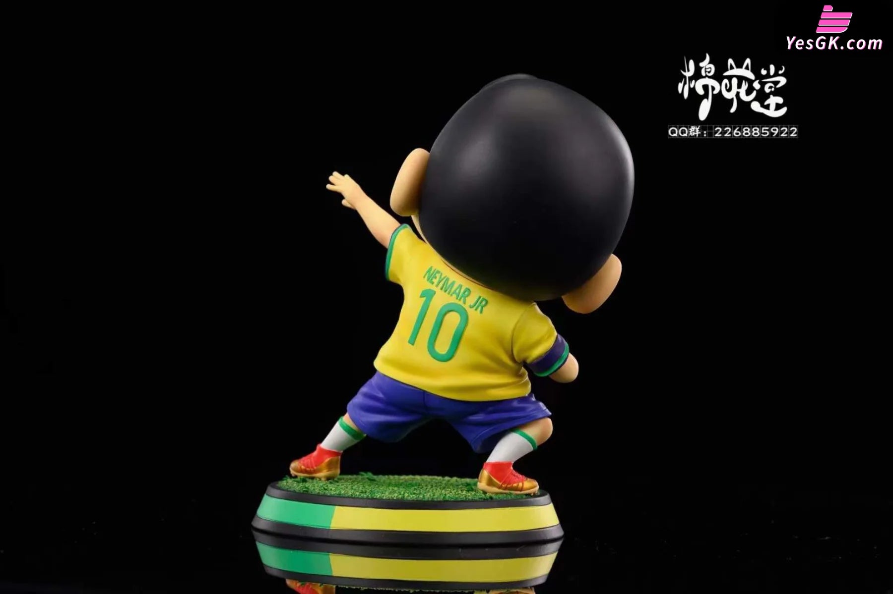 Crayon Shin-Chan Nohara Shinnosuke Cos Neymar Of The World Cup Series Resin Statue - M.h.t Studio