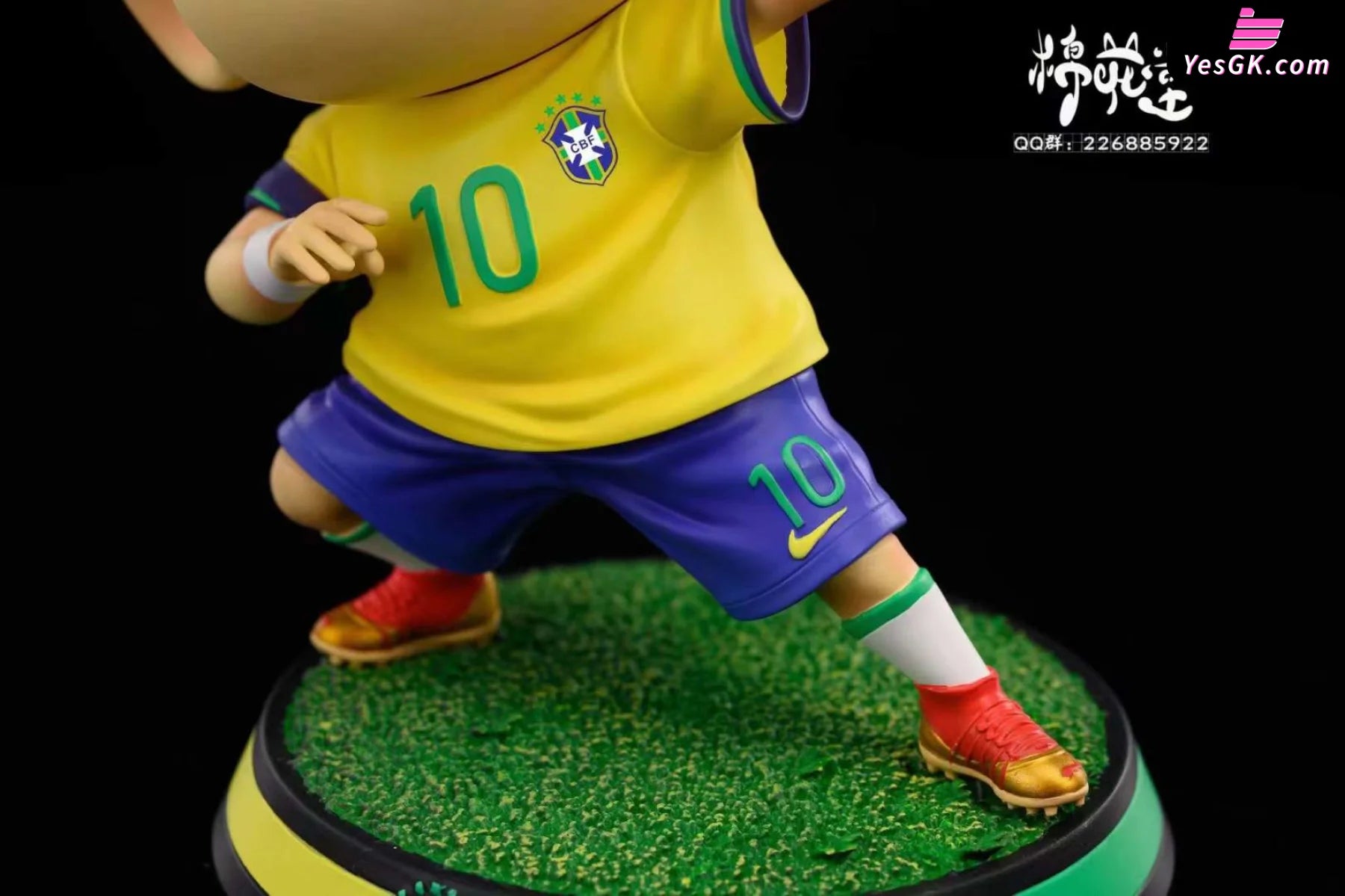 Crayon Shin-Chan Nohara Shinnosuke Cos Neymar Of The World Cup Series Resin Statue - M.h.t Studio