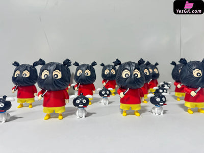 Crayon Shin chan Robbery Shinnosuke Nohara & Shiro GK Statue NIUZI Studio [In Stock] Crayon Shin chan