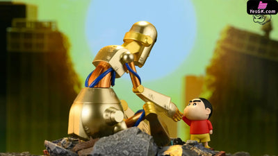 Crayon Shin-chan Robo Dad and Shin-chan GK Statue - NIUZI Studio [Pre-Order] Crayon Shin-chan