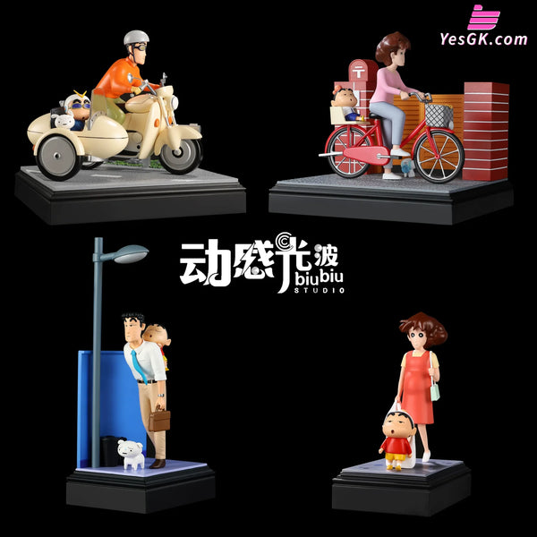 Crayon Shin-chan Scene Series #3 Hiroshi & Shinnosuke GK Statue - BiuBiu Studio [In-Stock] - Crayon Shin-chan