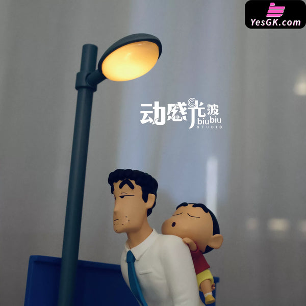 Crayon Shin-chan Scene Series #3 Hiroshi & Shinnosuke GK Statue - BiuBiu Studio [In-Stock] - Crayon Shin-chan