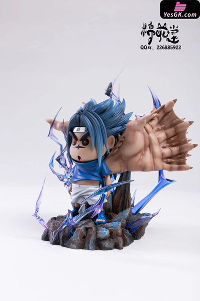 Crayon Shin-chan Shinnosuke Nohara cos Uchiha Sasuke Valley of the End GK Statue - M.H.T Studio [Pre-Order] Crayon