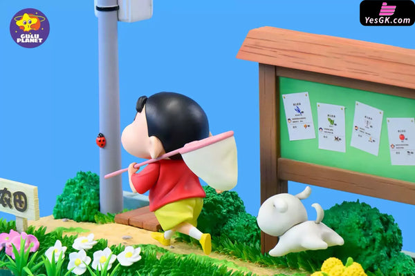 Crayon Shin-Chan Shiro and the Coal Town Scene GK Statue - GuluPlanet Studio [In-Stock] - Full Payment - Crayon