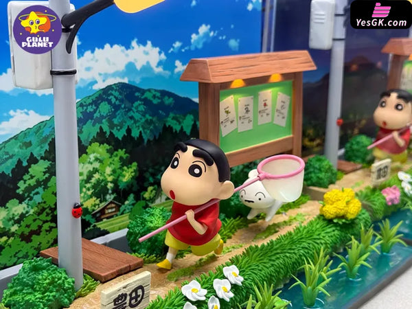 Crayon Shin-Chan Shiro and the Coal Town Scene GK Statue - GuluPlanet Studio [In-Stock] - Full Payment - Crayon