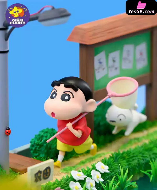 Crayon Shin-Chan Shiro and the Coal Town Scene GK Statue - GuluPlanet Studio [In-Stock] - Full Payment - Crayon