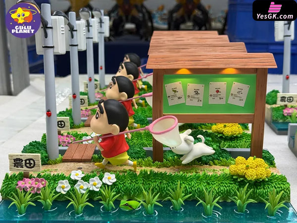 Crayon Shin-Chan Shiro and the Coal Town Scene GK Statue - GuluPlanet Studio [In-Stock] - Full Payment - Crayon