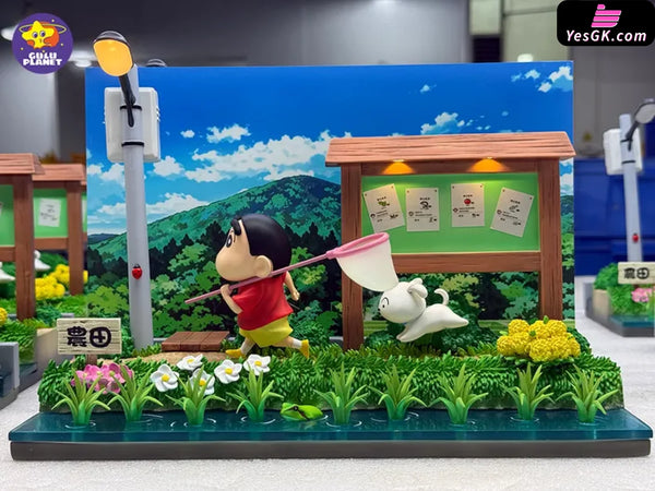 Crayon Shin-Chan Shiro and the Coal Town Scene GK Statue - GuluPlanet Studio [In-Stock] - Full Payment - Crayon
