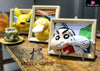 Crayon Shinchan And Shiro Photo Frame Resin Statue - Sakura Studio X Opp [Pre-Order Closed]