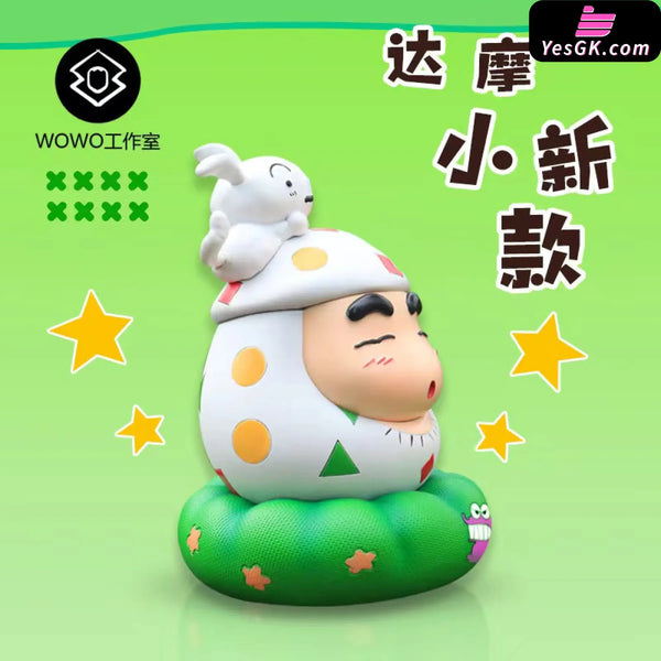 Crayon Shinchan Daruma Doll Nohara Shinnosuke Resin Statue - Wowo Studio [Pre-Order] Shin-Chan