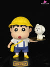 Crayon Shinchan School Uniform Dance Shinchan+Shiro Statue - Bruce Studio [Pre-Order] Shin-Chan