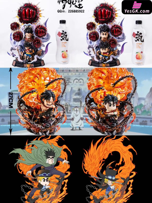 Crayon Shinchan Shinnosuke Nohara Cos Portgas D. Ace Resin Statue - M.h.t Studio [Pre-Order]