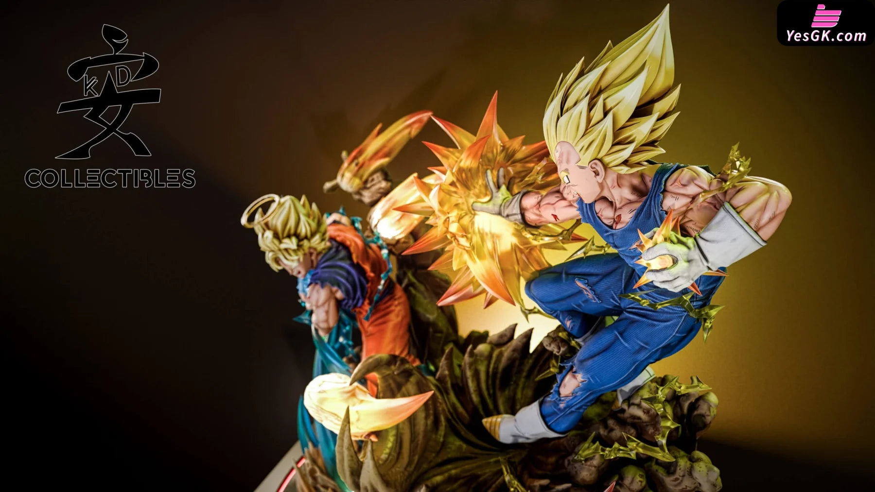 Dargon Ball Super Saiyan 2 Goku Vs Vegetto Statue - Kd Studio [Pre-Order]