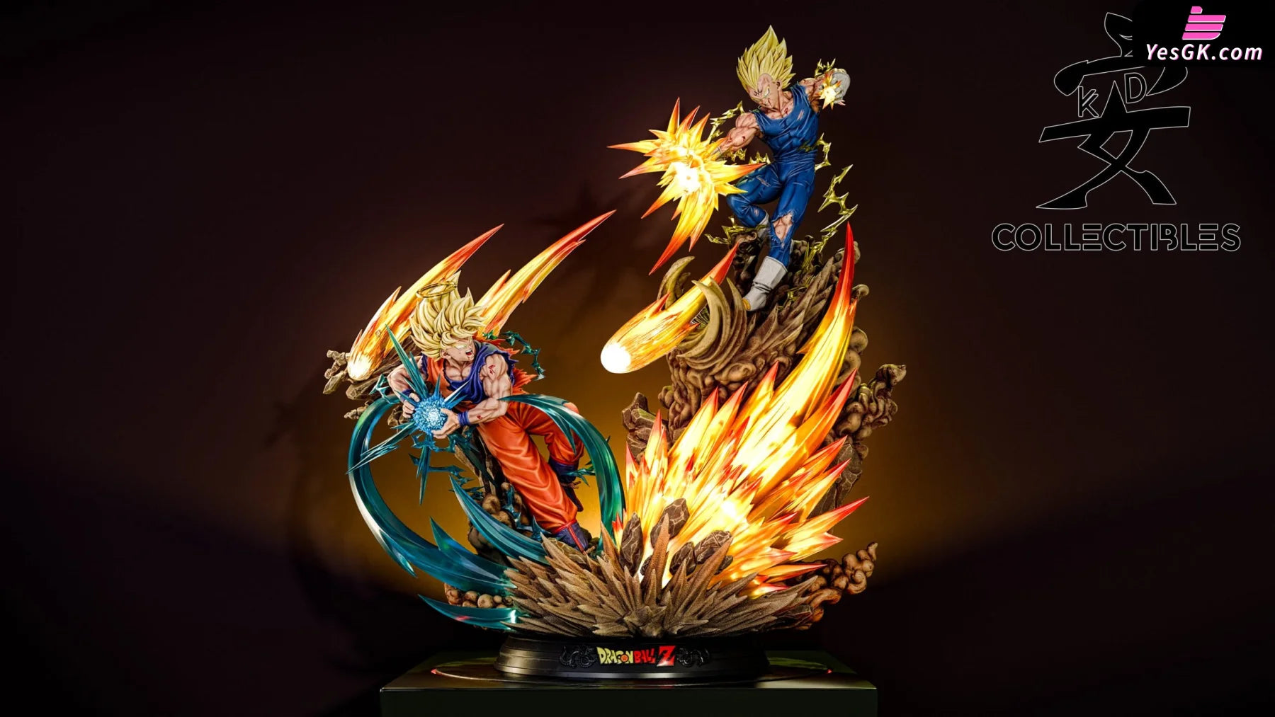 Dargon Ball Super Saiyan 2 Goku Vs Vegetto Statue - Kd Studio [Pre-Order]