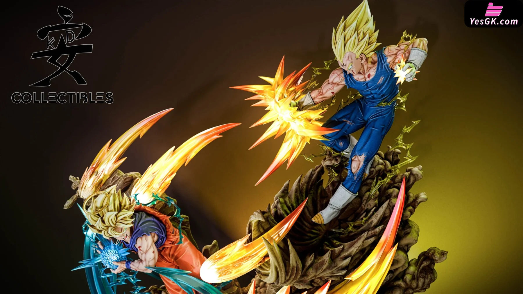 Dargon Ball Super Saiyan 2 Goku Vs Vegetto Statue - Kd Studio [Pre-Order]