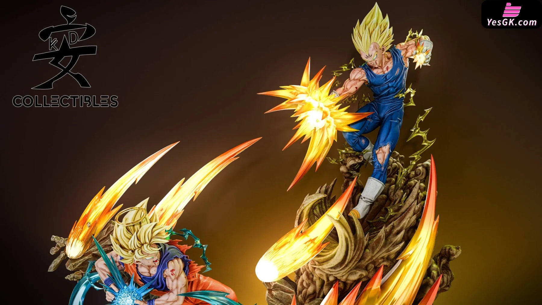 Dargon Ball Super Saiyan 2 Goku Vs Vegetto Statue - Kd Studio [Pre-Order]