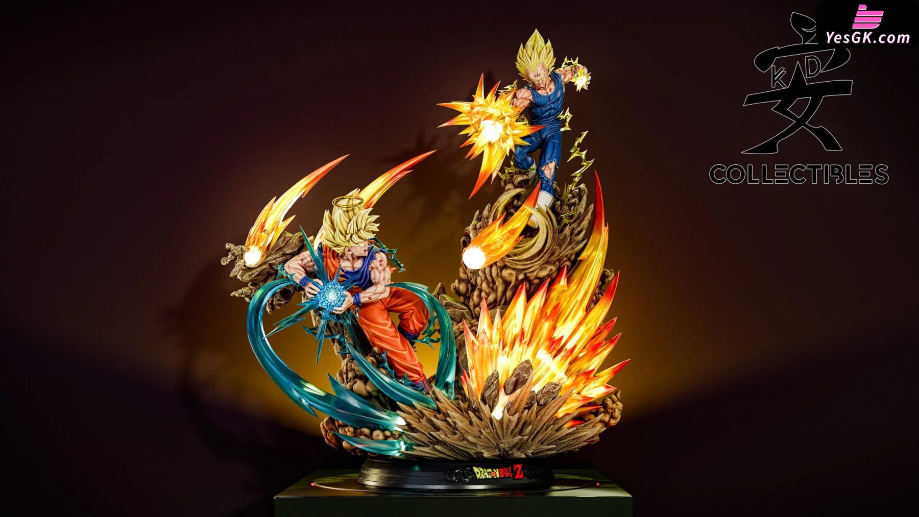 Dargon Ball Super Saiyan 2 Goku Vs Vegetto Statue - Kd Studio [Pre-Order]