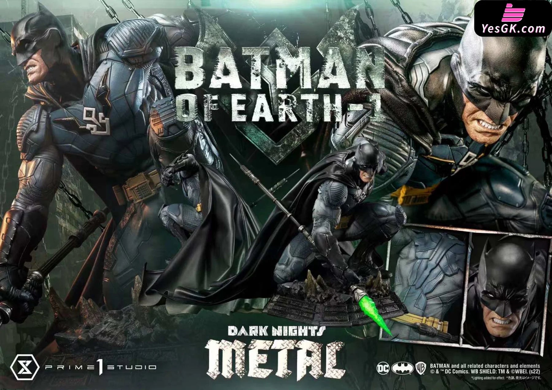 Dark Nights: Death Metal Parallel Universe Earth-1 Batman Statue - Prime 1 Studio [Pre-Order]