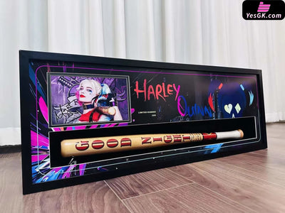 Dc Harley Quinn Baseball Bat Suicide Squad Collectible Signed Frame Statue - Qian Niao She Studio