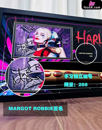 Dc Harley Quinn Baseball Bat Suicide Squad Collectible Signed Frame Statue - Qian Niao She Studio