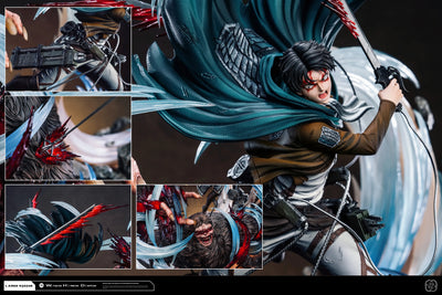 Attack on Titan Captain 2.0 Ackerman Levi VS Zeke GK Statue - Hertz Studio [In-Stock]