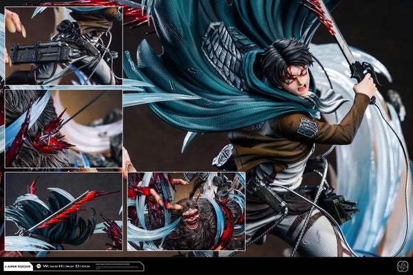 Attack on Titan Captain 2.0 Ackerman Levi VS Zeke GK Statue - Hertz Studio [In-Stock]