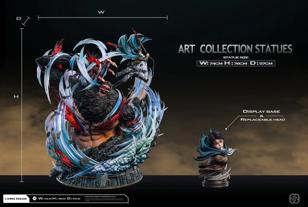 Attack on Titan Captain 2.0 Ackerman Levi VS Zeke GK Statue - Hertz Studio [In-Stock]