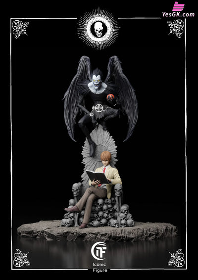Death-N Duel between Geniuses Light Yagami L GK Statue - Iconic Figure Studio [Pre-Order] Deposit / A Version: Light